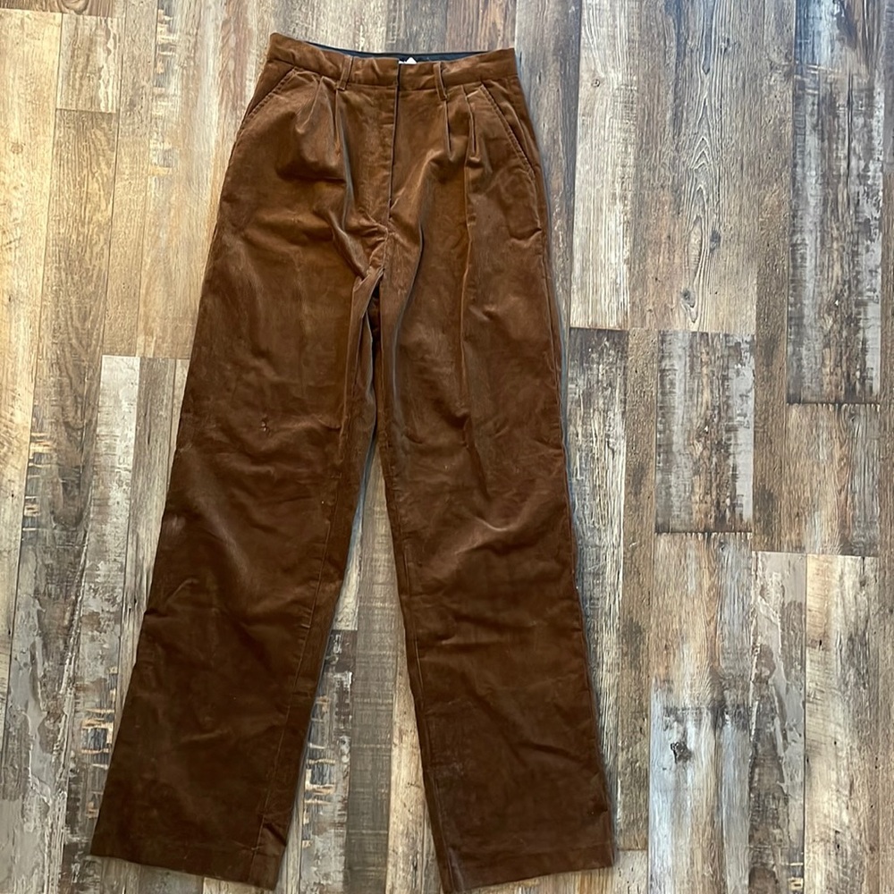 High-waisted Corduroy Pants